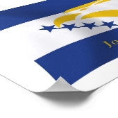 ジョンストン環礁フラッグポスタープリント ポスター (角)