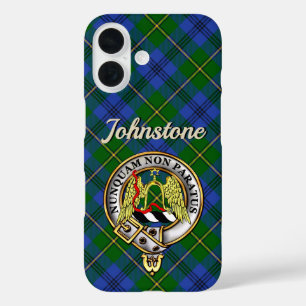 ジョンストーンクランバッジ&タータンチェックiPhone / iPadケース iPhone 16ケース