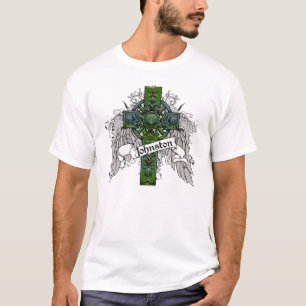 ジョンソンのタータンチェックの十字 Tシャツ