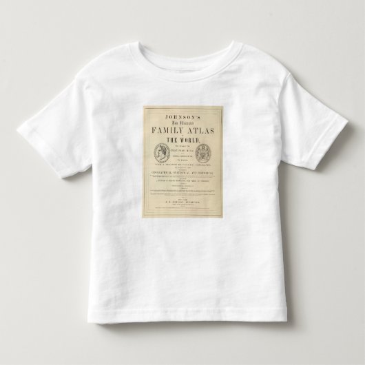 ジョンソンの図解入りの、写真付きのな家族の地図書 トドラーTシャツ (正面)
