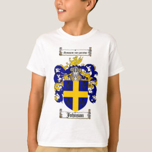 ジョンソンの家紋-ジョンソンの紋章付き外衣 Tシャツ
