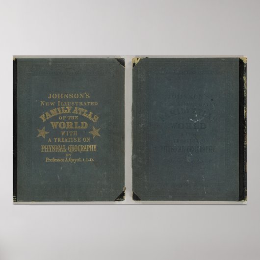 ジョンソンの新図解入りの、写真付きの家族アトラス ポスター (正面)