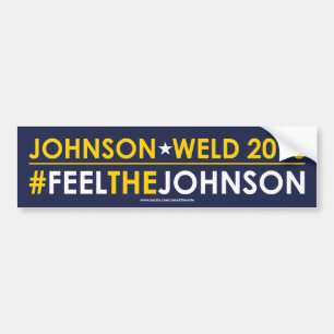 ジョンソンの自由主義的なバンパーステッカーの#FEELTHEJOHNSON バンパーステッカー