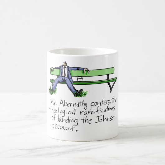 ジョンソンの記述-マグ--を上陸させます! コーヒーマグカップ (中央)