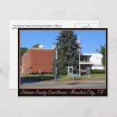 ジョンソンカウンティコートハウスマウンテンシティ, TN ポストカード (正面/裏面)