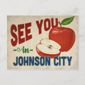 ジョンソンシティテネシーアップルヴィンテージトラベル ポストカード (正面)