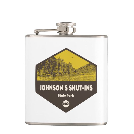 ジョンソンズシャットイン州パークミズーリ フラスク (正面)