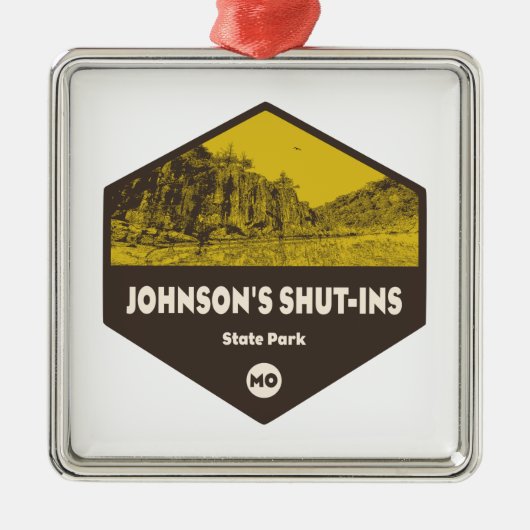 ジョンソンズシャットイン州パークミズーリ メタルオーナメント (正面)