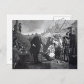 ジョンソン博士は市場で懸賞を行っている ポストカード (正面/裏面)