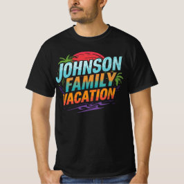 ジョンソン家のバケーション オーダーメイドの旅行先 Tシャツ
