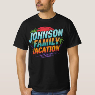ジョンソン家のバケーション オーダーメイドの旅行先 Tシャツ