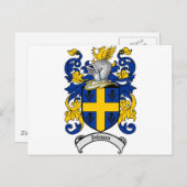 ジョンソン家紋 - 家族 crest ポストカード (正面/裏面)