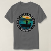 ジョンソン秋フローージュ647ウィスコンシン魚釣り Tシャツ (デザイン正面)