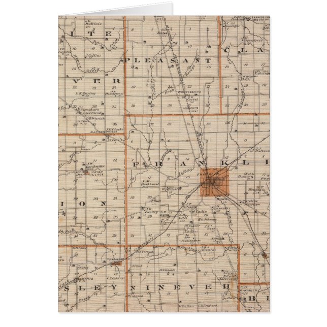 ジョンソン郡の地図 (正面)