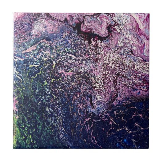 ジョンソン・抽象芸術・アートによる「力」セラミックタイル タイル (正面)