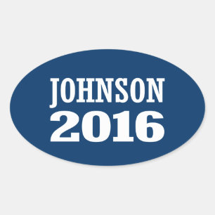 ジョンソン – Ron Johnson 2016 楕円形シール