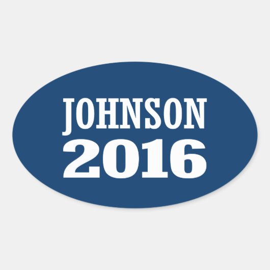 ジョンソン – Ron Johnson 2016 楕円形シール (正面)