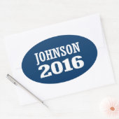 ジョンソン – Ron Johnson 2016 楕円形シール (封筒)