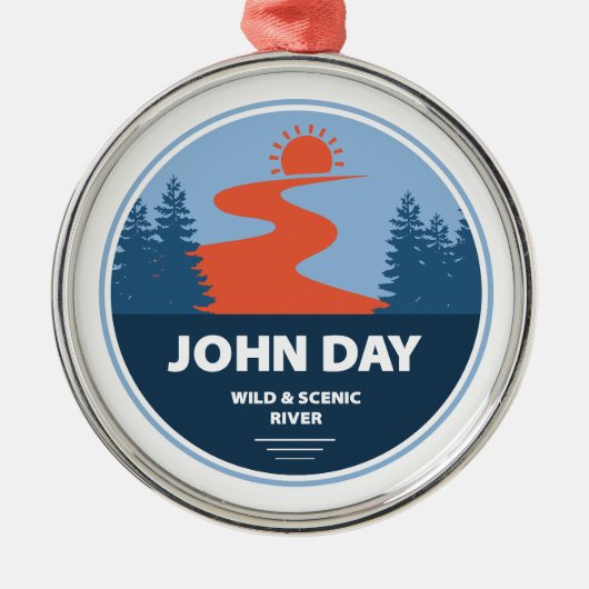 ジョンデイワイルドアンドシーニックリバーオレゴン メタルオーナメント (正面)