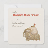 ジョンバウアークリスマスユール（キリスト降誕祭）ヤギJulbocken CC1029 シーズンカード (裏面)