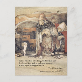 ジョンバウアートロールカップルプリンセスベビー変更 ポストカード