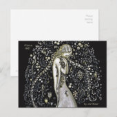 ジョンバウアーフローラ1915アールヌーボースタイルCC1147 ポストカード (正面/裏面)