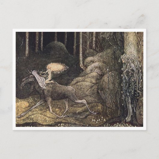 ジョンバウアープリンセスとエルク ポストカード (正面)