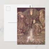 ジョンバウアープリンセスアンドトロルヴィンテージアート ポストカード (正面/裏面)