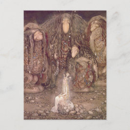 ジョンバウアープリンセスアンドトロルヴィンテージアート ポストカード