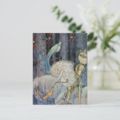ジョンバウアープリンセスインザフォレストヴィンテージアート ポストカード (スタンド正面)