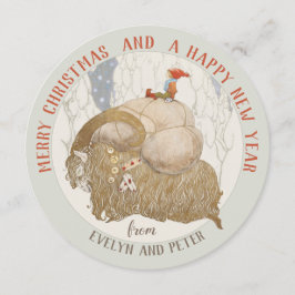 ジョンバウアーユール（キリスト降誕祭）ヤギJulbockenクリスマスカード シーズンカード