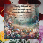 ジョンパステルフローラ水彩復活祭の福音 シーズンカード