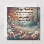 ジョンパステルフローラ水彩復活祭の福音 シーズンカード (正面)