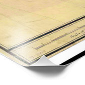 ジョンヒルズモンマス郡ニュージャージーの地図1781 フォトプリント            (角)