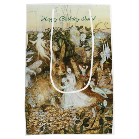 ジョンフィッツジェラルドファンタジーファインアート妖精 ミディアムペーパーバッグ (裏面)