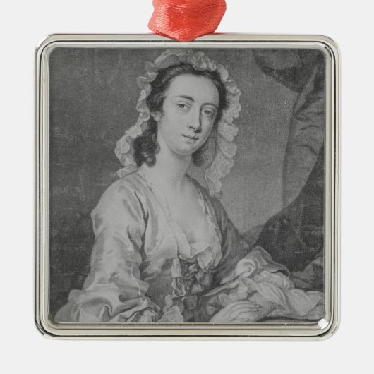 ジョンフェーバージュニアによって刻まれるマルグレットWoffington メタルオーナメント (正面)