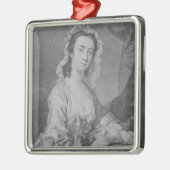 ジョンフェーバージュニアによって刻まれるマルグレットWoffington メタルオーナメント (左)