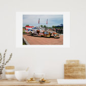 ジョンフォーストップ燃料おもしろい車体 ポスター (キッチン)