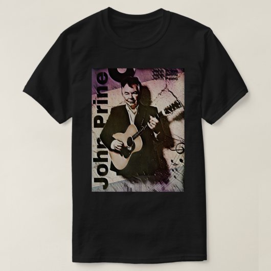 ジョンプリンギタースタイル Tシャツ (デザイン正面)