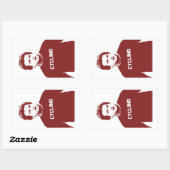 ジョンベルーシサイクリング 長方形シール (シート)