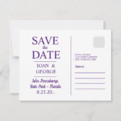 ジョンペネカンプ州立公園、フロリダ州、旅行ポストカード セーブザデート (裏面)