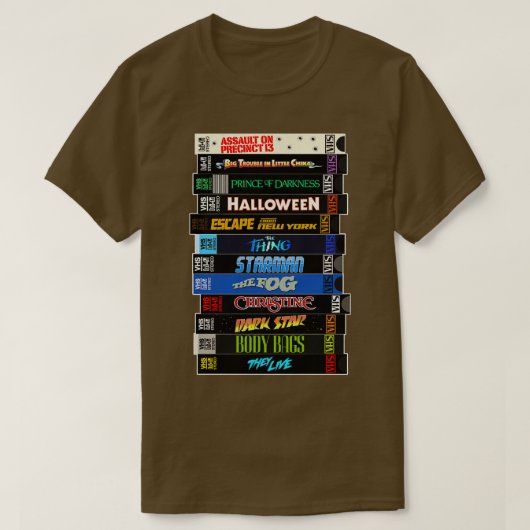 ジョンペンターVHSスタック Tシャツ (デザイン正面)