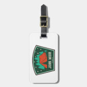 ジョンミュアウィルダネスカリフォルニアキャンピング ラゲッジタグ (正面縦)