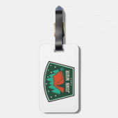 ジョンミュアウィルダネスカリフォルニアキャンピング ラゲッジタグ (裏面縦)