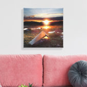 ジョンミュアトレイルキャンプサンライズ – シエラネバダ キャンバスプリント (インサイチュ (リビング))