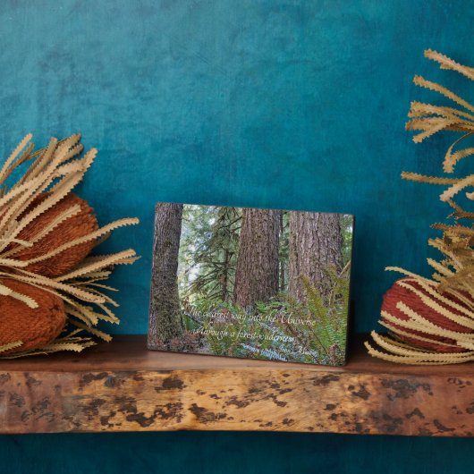 ジョンミュア引用文ジャイアントコンピアーフォレスト フォトプラーク (側面)