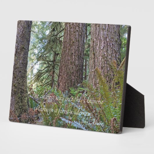 ジョンミュア引用文ジャイアントコンピアーフォレスト フォトプラーク (側面)