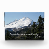 ジョンミュア引用文マウンテン フォトブロック (正面)