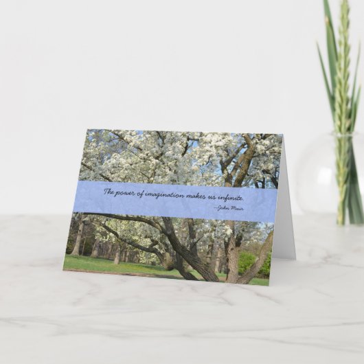 ジョンミュア引用文誕生日カード カード (正面)