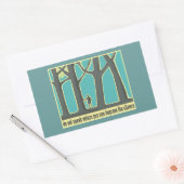 ジョンミュア引用文 長方形シール (封筒)